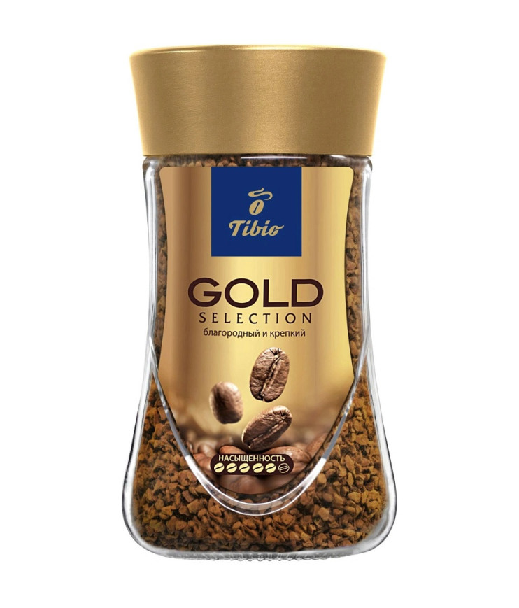 Кофе растворимый Tibio Gold Selection, стеклянная банка, 95 г 4767490