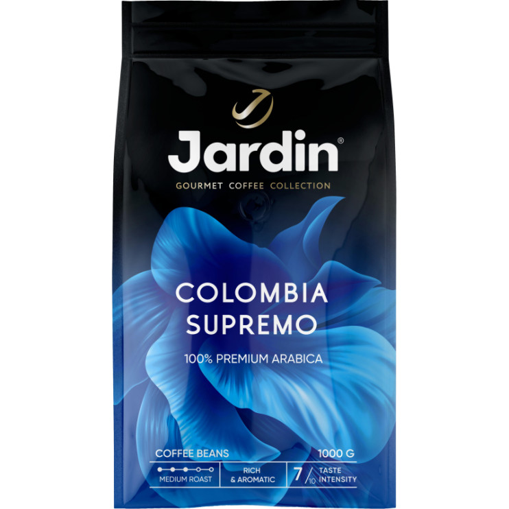 Кофе в зернах Jardin Colombia Supremo (Жардин Колумбия Супремо), 1 кг