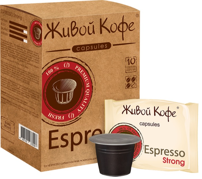 Живой Nespresso "Espresso Strong" 10 капсул (10)