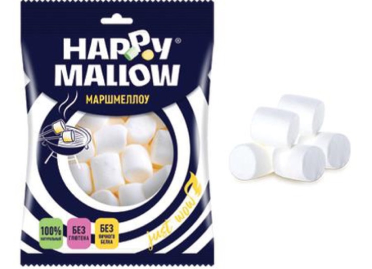 Сладкая Сказка Воздушный зефир HAPPY MALLOW 135 г для десертов (10) (ZF-26-1)