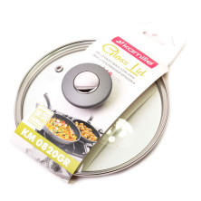 Крышка стеклянная Kamille 16см с металлическим ободком KM-0820GR 920375