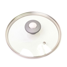 Крышка стеклянная Kamille 16см с металлическим ободком KM-0820GR 920375