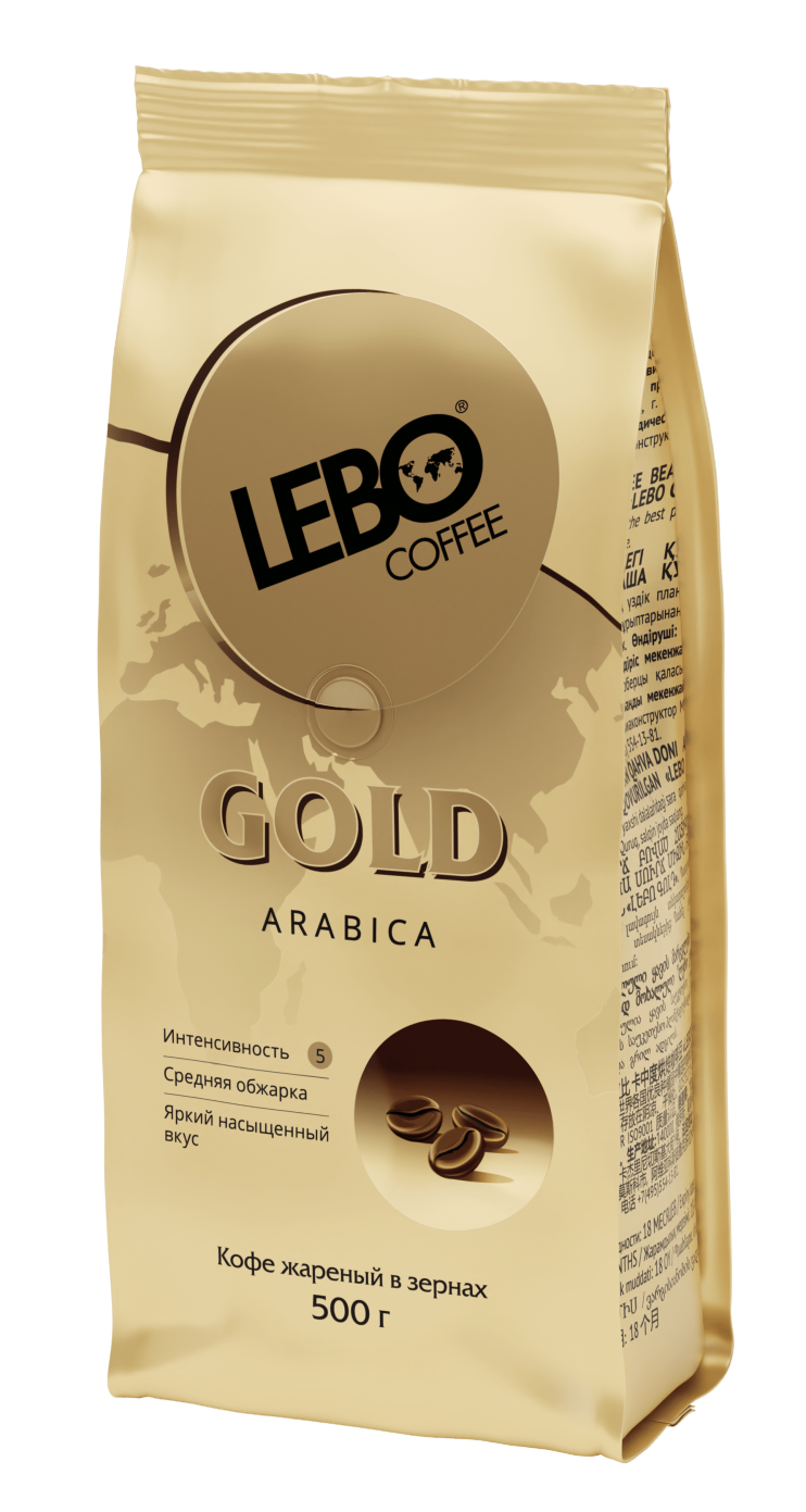 Кофе в зернах LEBO GOLD, м/у, 500 гр 6001095