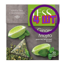 Чай зеленый в пирамидках Tess Ginger Mojito, 20*1,8 г (комплект 4 шт.) 6007880