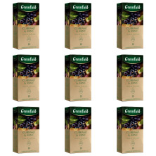 Чай черный в пакетиках для чашки Greenfield Currant & Mint, 25*1,8 г (комплект 9 шт.) 6012495