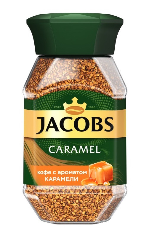Кофе Jacobs CARAMEL растворимый, с/б, 95 гр.