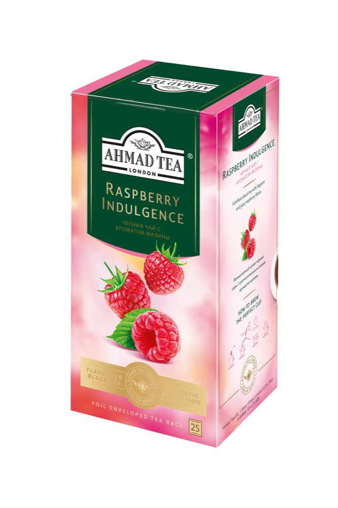 Ahmad tea Малиновое лакомство 25 пак.*1,5 гчерный (12) 2261