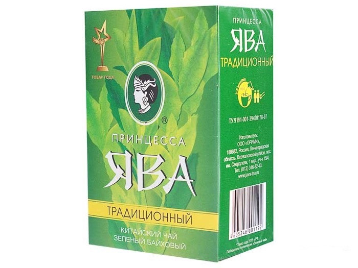 Чай зеленый листовой Принцесса Ява Традиционный, 100 г