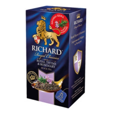 Чай черный в пакетиках для чашки Richard Royal thyme and rosemary.(Ричард чабрец и розмарин) 25*2 г.