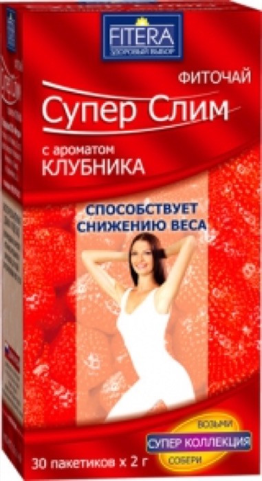 Fitera Супер Слим клубника 30 пак.*2 г (64)