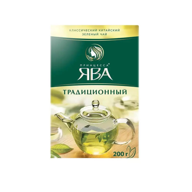 Чай зеленый листовой Принцесса Ява Традиционный, 200 г 6001871