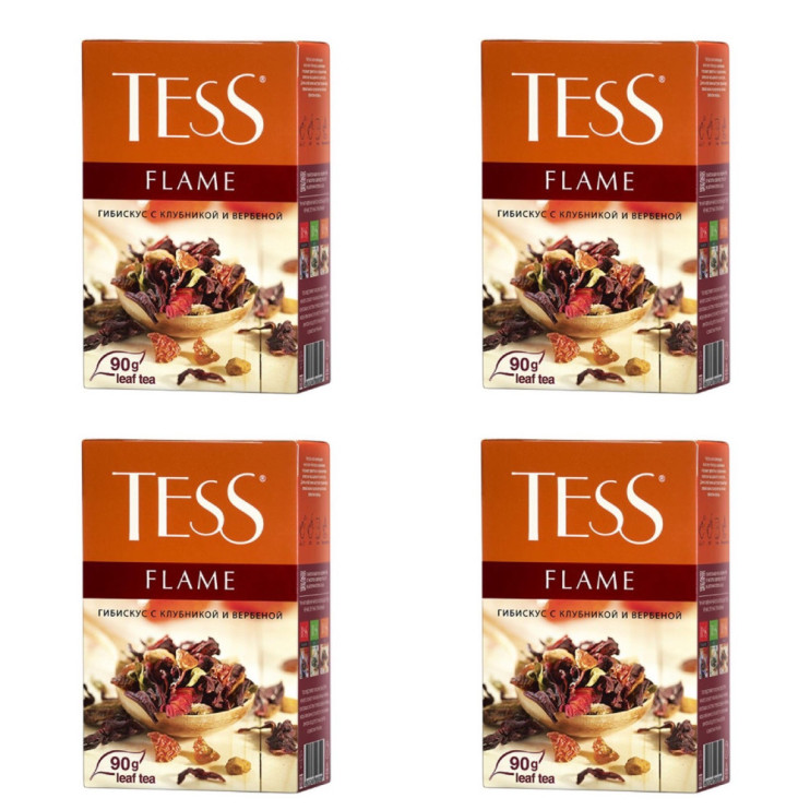 Tess Флайм 90 ггибискус,розовый перец,аром. земляники (15) (0650) (комплект 4 шт.) 6006500