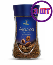 Кофе растворимый Tibio Exclusive, стеклянная банка, 95 г (комплект 3 шт.) 4766974