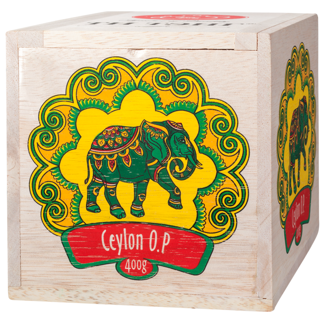 Чай весовой черный Ти Тэнг Ceylon O.P. в деревянном ящичке, 400 г