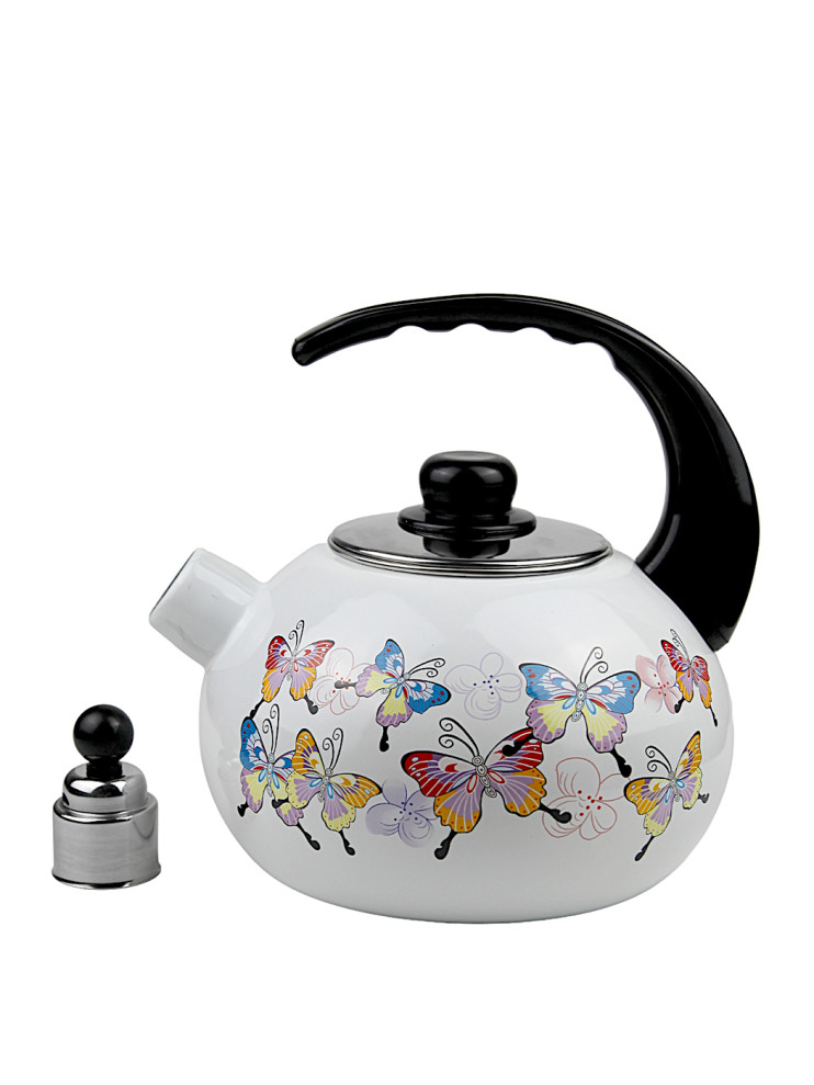 Эмалированный чайник со свистком 2,5 л. 062370