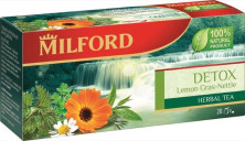 Milford Напиток чайный Детокс(чай зеленый,крапива,кориандр,мята,ромашка) 20 пак. х 2 г(12)