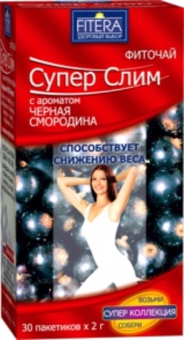Fitera Супер Слим лист смородины 30 пак.*2 г (64)