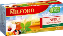 Milford Напиток чайный Энрджи(гуарана,масло мандарина,лист ежевики,яблоко,цедра апельс.) 20 пак. х 2