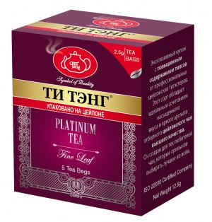 Чай черный в пакетиках для чашки Ти Тэнг Platinum Tea, 5*2,5 г