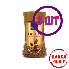 Кофе растворимый Tibio Gold Selection, стеклянная банка, 47.5 г (комплект 3 шт.) 6405006