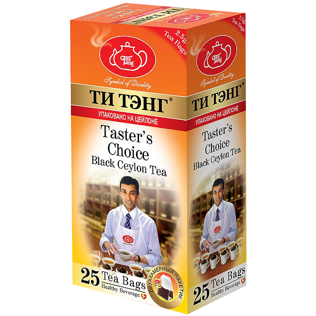Чай черный в пакетиках для чашки Ти Тэнг Tasters Choice, 25*2,5 г