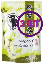Чай зеленый листовой Черный Дракон медовый, 100 г (комплект 3 шт.) 0721752