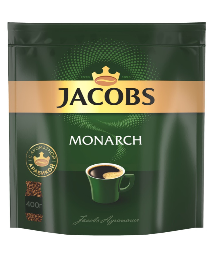 Кофе Jacobs Monarch растворимый, м/у, 400 гр.