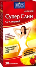 Fitera Супер Слим со стевией Ананас и Земляника 30 пак.*2 г (64)