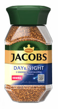 Кофе растворимый Jacobs Day&Night без кофеина сублимированный, ст/б, 95 г 1770640