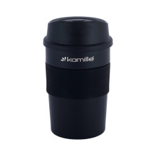 Термокружка 360ml из нержавеющей стали с TPR вставкой  926445