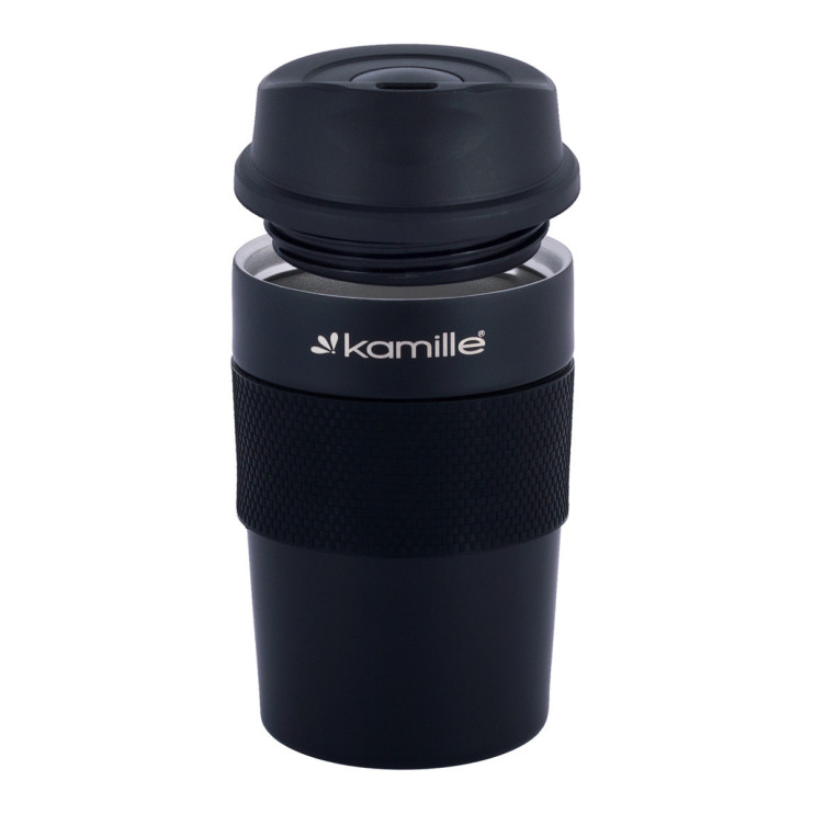 Термокружка 360ml из нержавеющей стали с TPR вставкой  926445