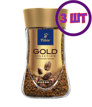 Кофе растворимый Tibio Gold Selection, стеклянная банка, 190 г (комплект 3 шт.) 2767612