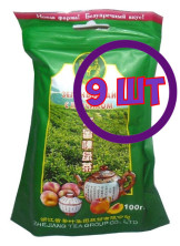 Чай зеленый листовой Верблюд Персик, м/у, 100 г (комплект 9 шт.) 8504554