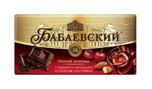 Объединенные Кондитеры Шоколад Бабаевский темн. с Вишней и Минд.,со вкус. глинтв. ,100 г (16) 4 бл.