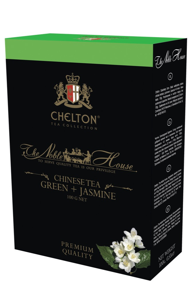 Chelton "Благородный Дом " 100 г зеленый.кл. с Жасмином, картон (24)