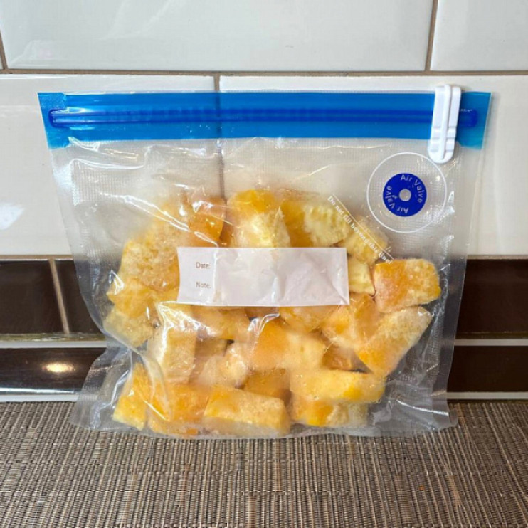 Вакуумный пакет с замком zip-lock для хранения продуктов многоразовый. Размер 21х22см.  (арт. VL80-480)