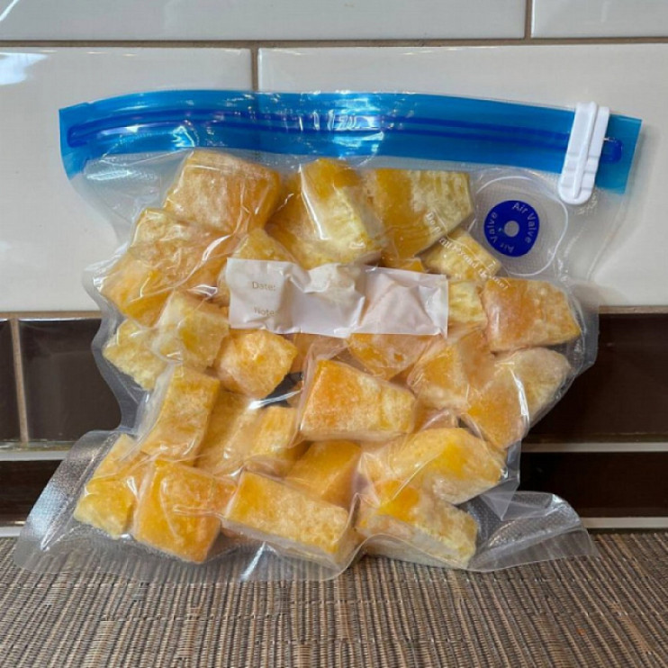 Вакуумный пакет с замком zip-lock для хранения продуктов многоразовый. Размер 21х22см.  (арт. VL80-480)
