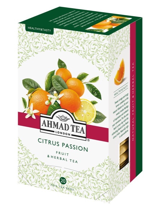Ahmad tea Трав.коллекция "Цитрус Пэйшн" 20 пак.*2 г (12) 1164
