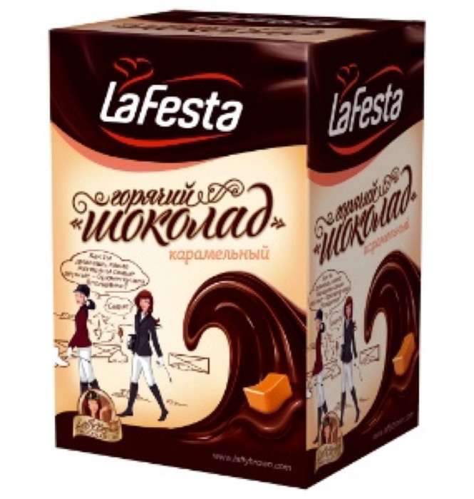 La Festa LA FESTA Горячий шоколад Карамель 22 г*10 пак. (6)