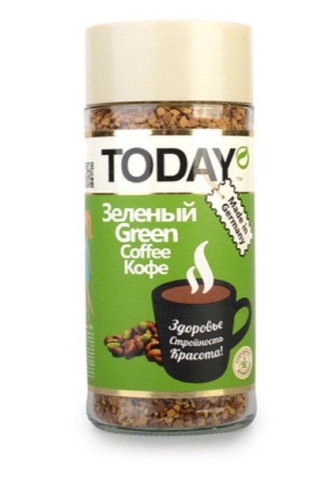 Today Green 95 г с зеленым кофе стекло (12)