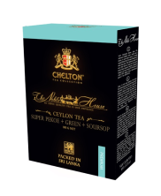 Chelton "Благородный Дом " 100 г черн. и зелен. лист с кусочками соусепа,картон (24)