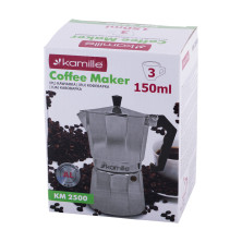 Кофеварка гейзерная Kamille 150мл из алюминия  650136