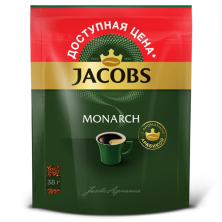 Кофе растворимый Jacobs Monarch, м/у, 38 г
