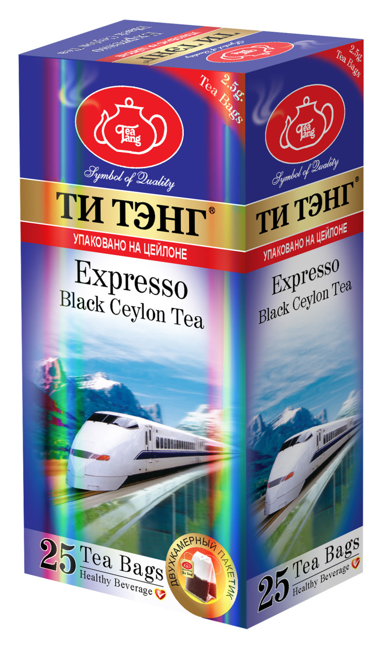 Чай черный в пакетиках для чашки Ти Тэнг Expresso, 25*2,5 г