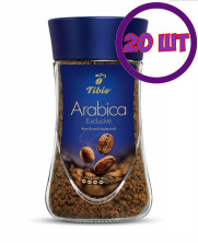Кофе растворимый Tibio Exclusive, стеклянная банка, 95 г (комплект 20 шт.) 4766974
