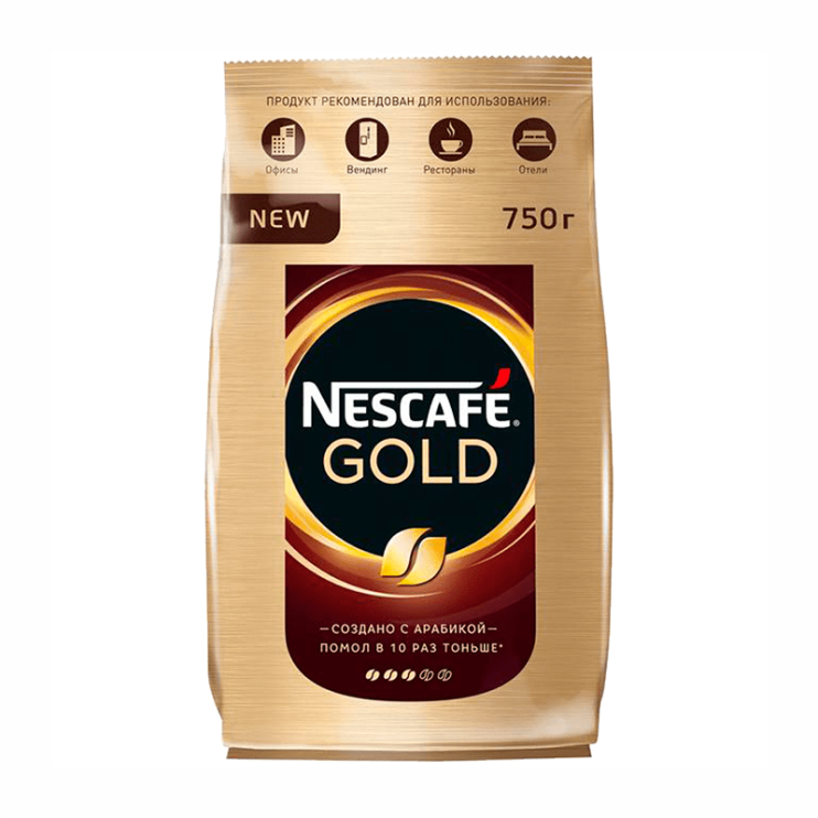Кофе растворимый Nescafe Gold, м/у, 750 г 2019922