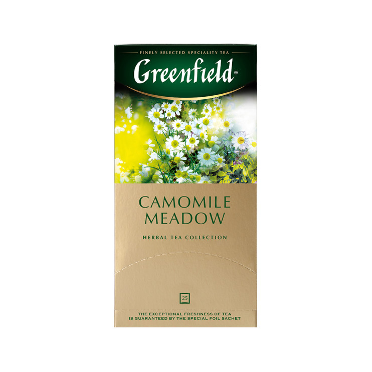 Чай травяной в пакетиках для чашки Greenfield Camomile Meadow, 25*1,5 г 6005237