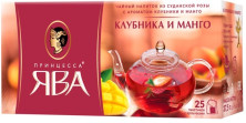 Чайный напиток в пакетиках для чашки Принцесса Ява Клубника и манго, 25*1,5 г
