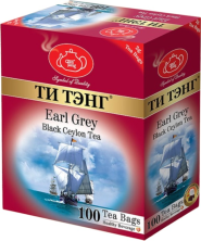 Чай черный в пакетиках для чашки Ти Тэнг Earl Grey, 100*2 г