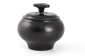 Чугунок печной эмалированный V=4л с крышкой